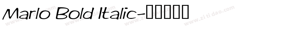 Marlo Bold Italic字体转换